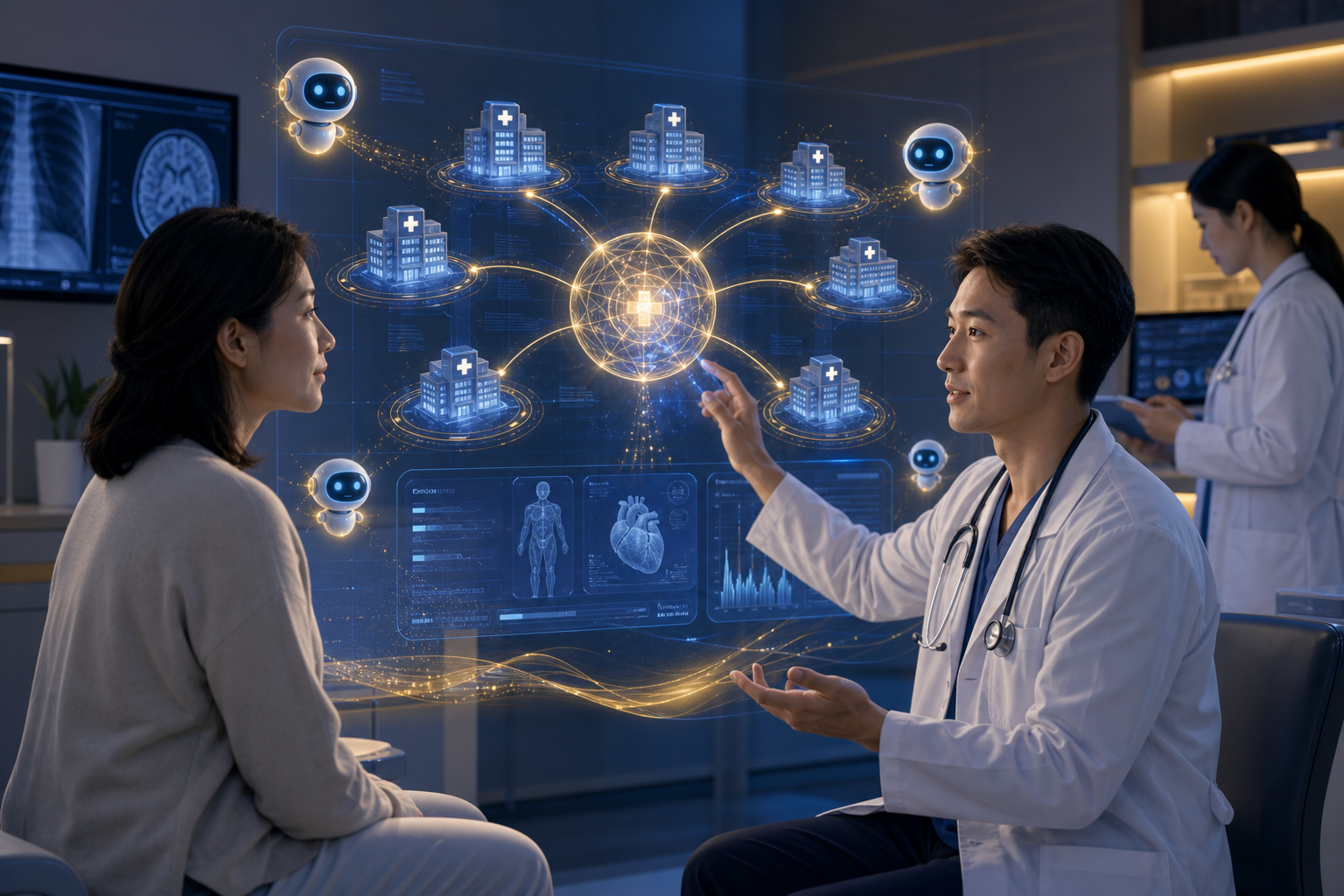 FedEHR-Agents 與 CareGraph：聯邦學習AI代理革新臨床EHR建模，跨醫院知識共享同時保護患者隱私